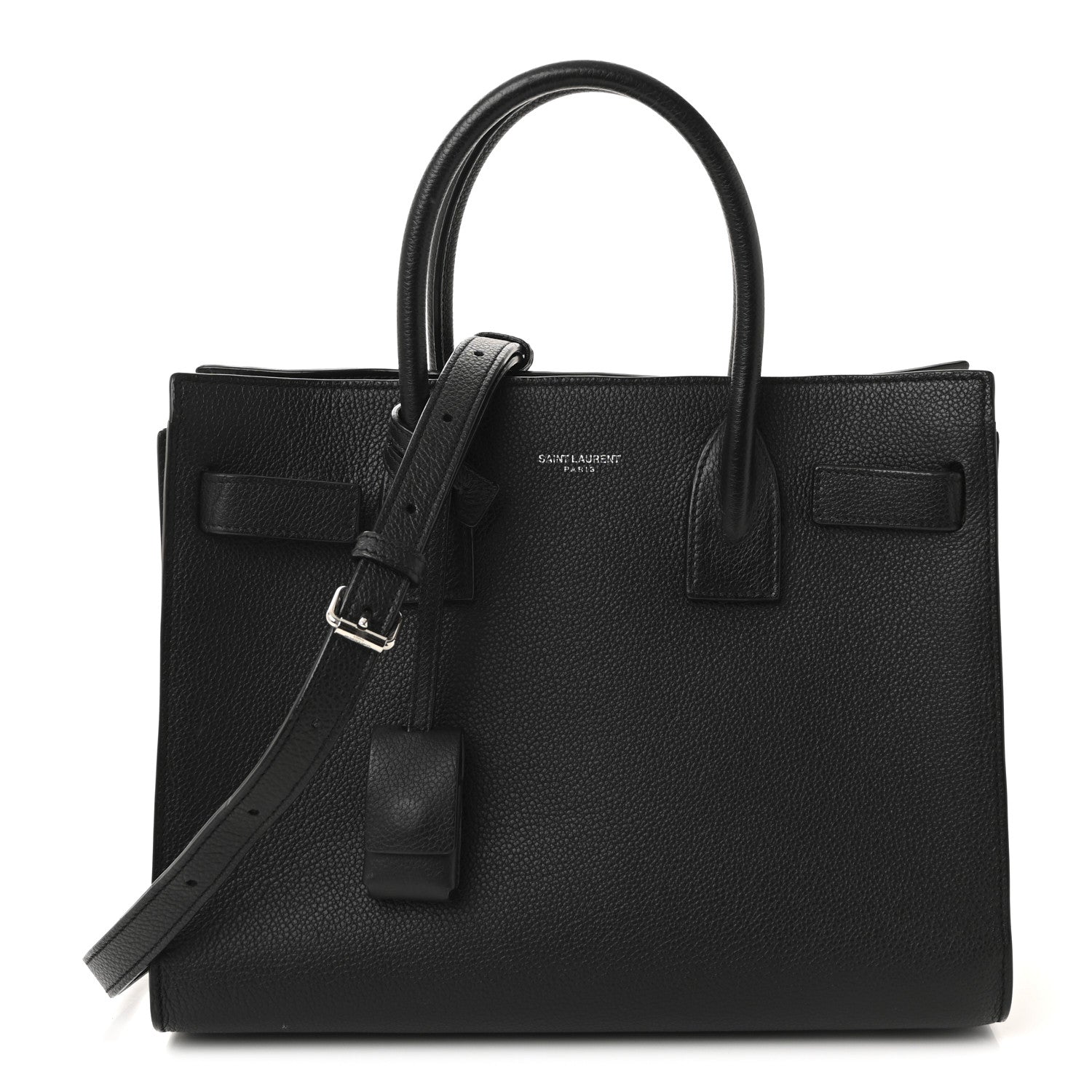 Saint Laurent Grained Calfskin Baby Sac De Jour Black 1 of 9
