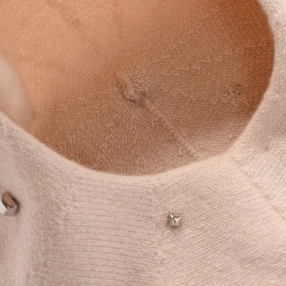Hermes Cashmere Medor Studded Darling Beret S White 7 of 10