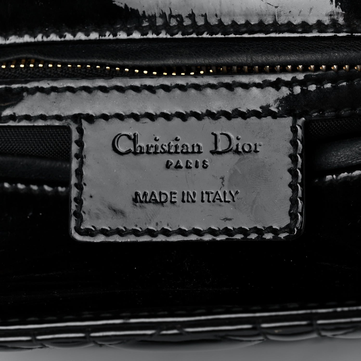 Christian Dior Patent Cannage Medium Lady Dior Black 6 of 17