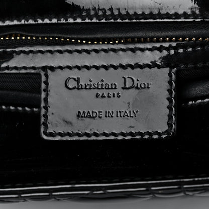 Christian Dior Patent Cannage Medium Lady Dior Black 6 of 17