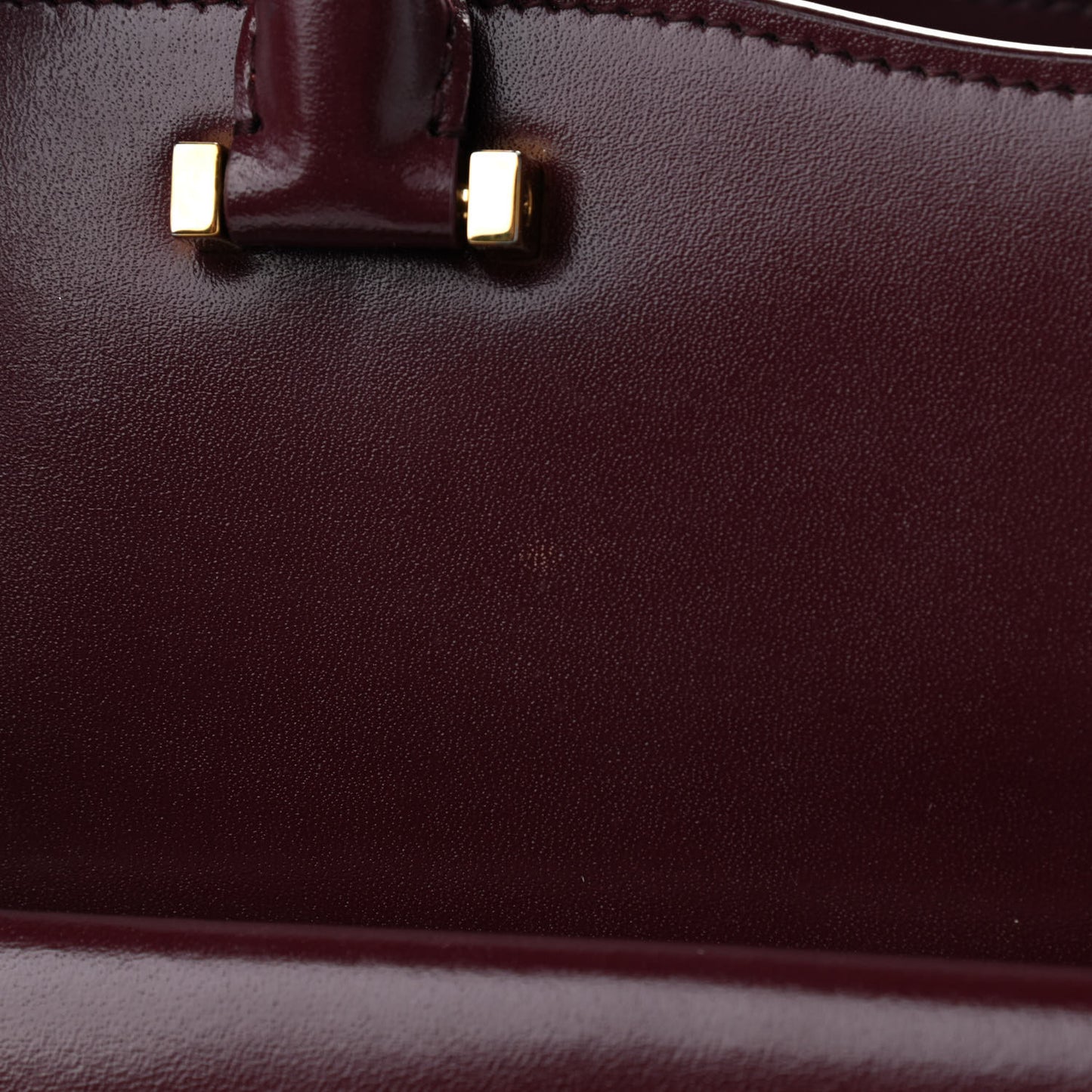 Shiny Calfskin Large Uptown Tote Burgundy