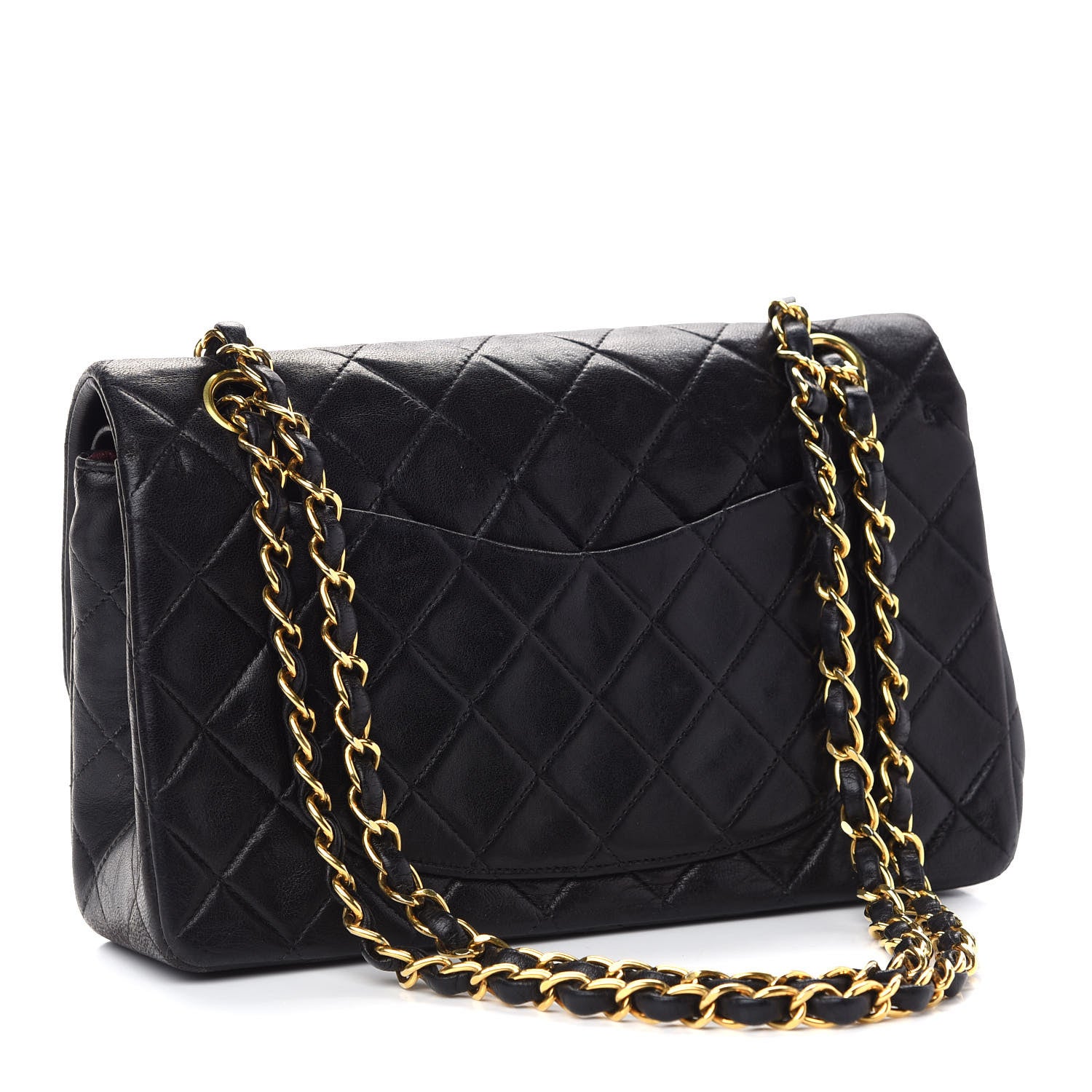 Chanel Lambskin Quilted Small Double Flap Black 3 of 11