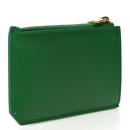 Saint Laurent Calfskin 5 Fragments Zip Pouch Card Holder New Vert Praire 3 of 7