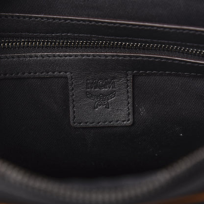 MCM Visetos Square 1976 Crossbody Bag Cognac Black 6 of 13