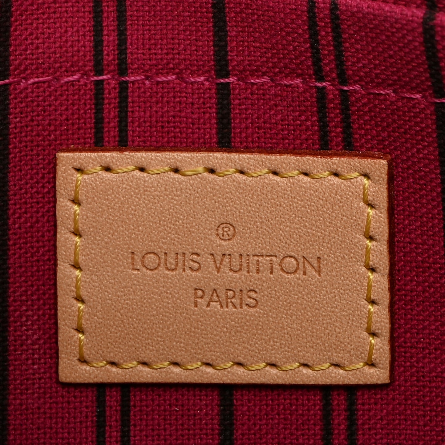 LOUIS VUITTON Monogram Neverfull MM GM Pochette Pivoine