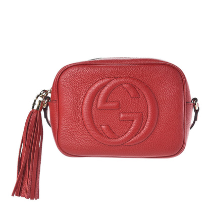 Gucci Pebbled Calfskin Small Soho Disco Bag Tabasco Red 1 of 11