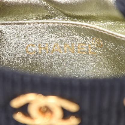 Chanel Canvas Vertical Quilt Mini Shoulder Bag Black 6 of 7