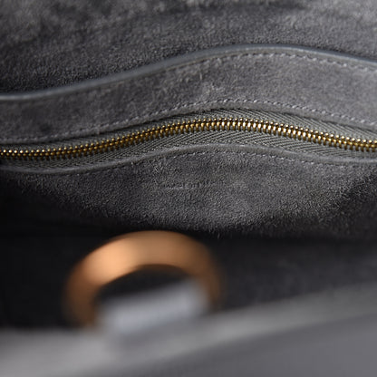 Celine Soft Grained Calfskin Small Sangle Bucket Bag Grey 6 of 9