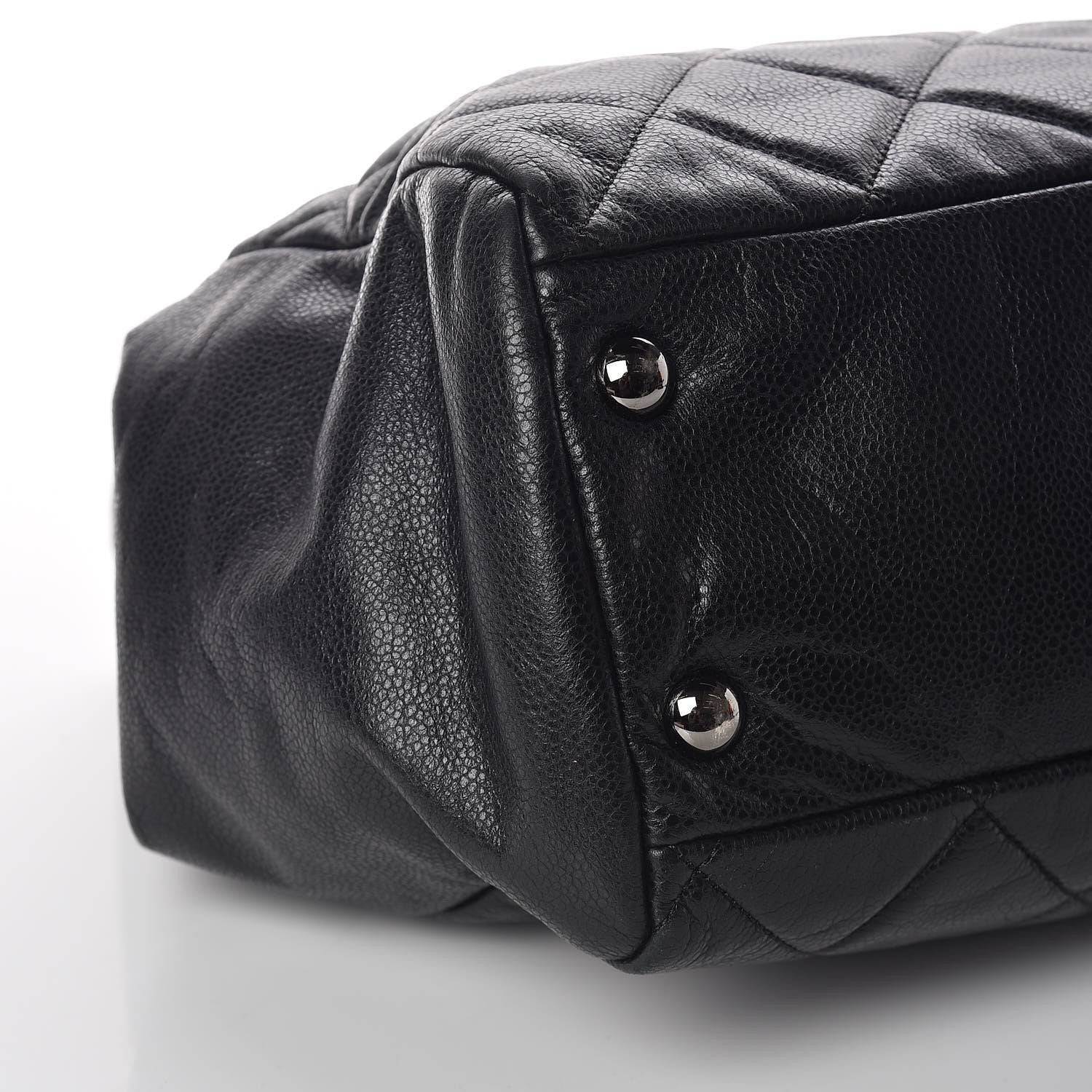 Chanel Soft Caviar Quilted Large Cells Tote Black 8 of 9