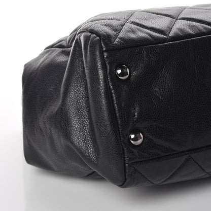 Chanel Soft Caviar Quilted Large Cells Tote Black 8 of 9