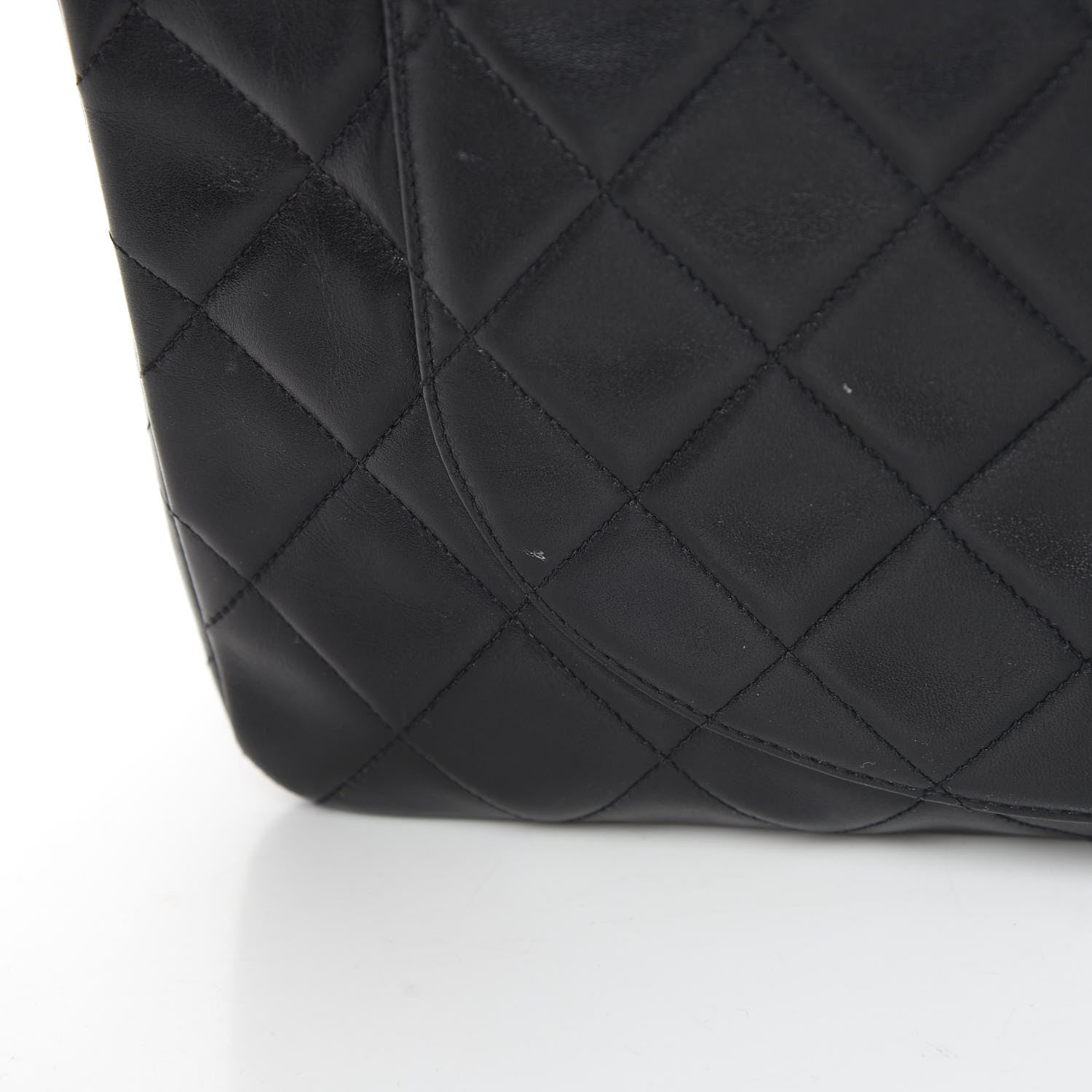 Chanel Lambskin Quilted XL Jumbo Single Flap Black 19 of 19