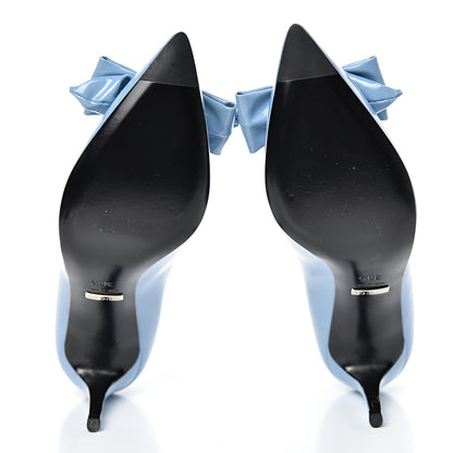 Gucci Vernice Bow Pumps 36.5 Light Blue 5 of 10