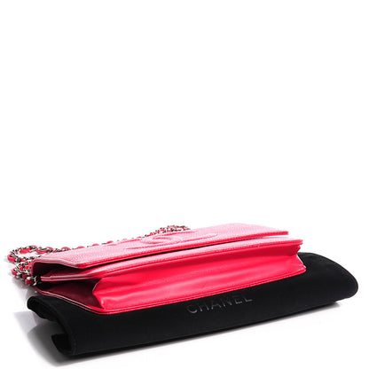 Chanel Caviar Timeless Wallet On Chain WOC Pink 4 of 9
