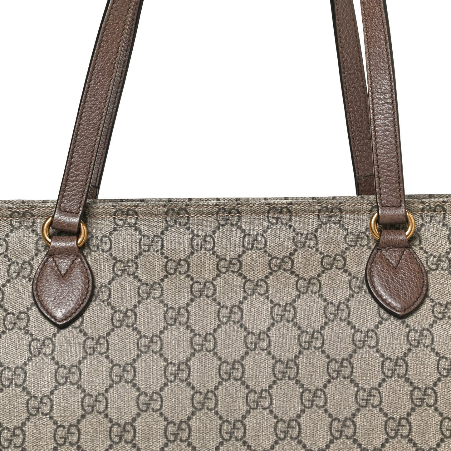 GG Supreme Monogram Medium Ophidia Shopping Tote Ebony