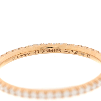 Cartier 18K Yellow Gold Diamond 1.5mm Etincelle de Cartier Wedding Band Ring 49 5 4 of 5
