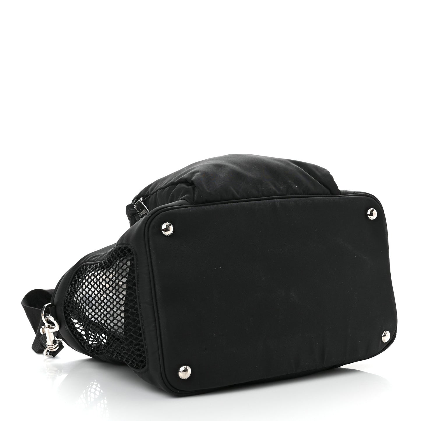 Tessuto Nylon Saffiano Pet Bag Black