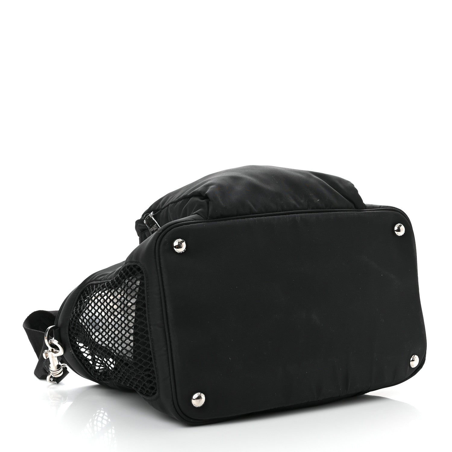 Prada Tessuto Nylon Saffiano Pet Bag Black 4 of 9