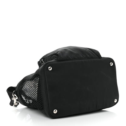 Prada Tessuto Nylon Saffiano Pet Bag Black 4 of 9