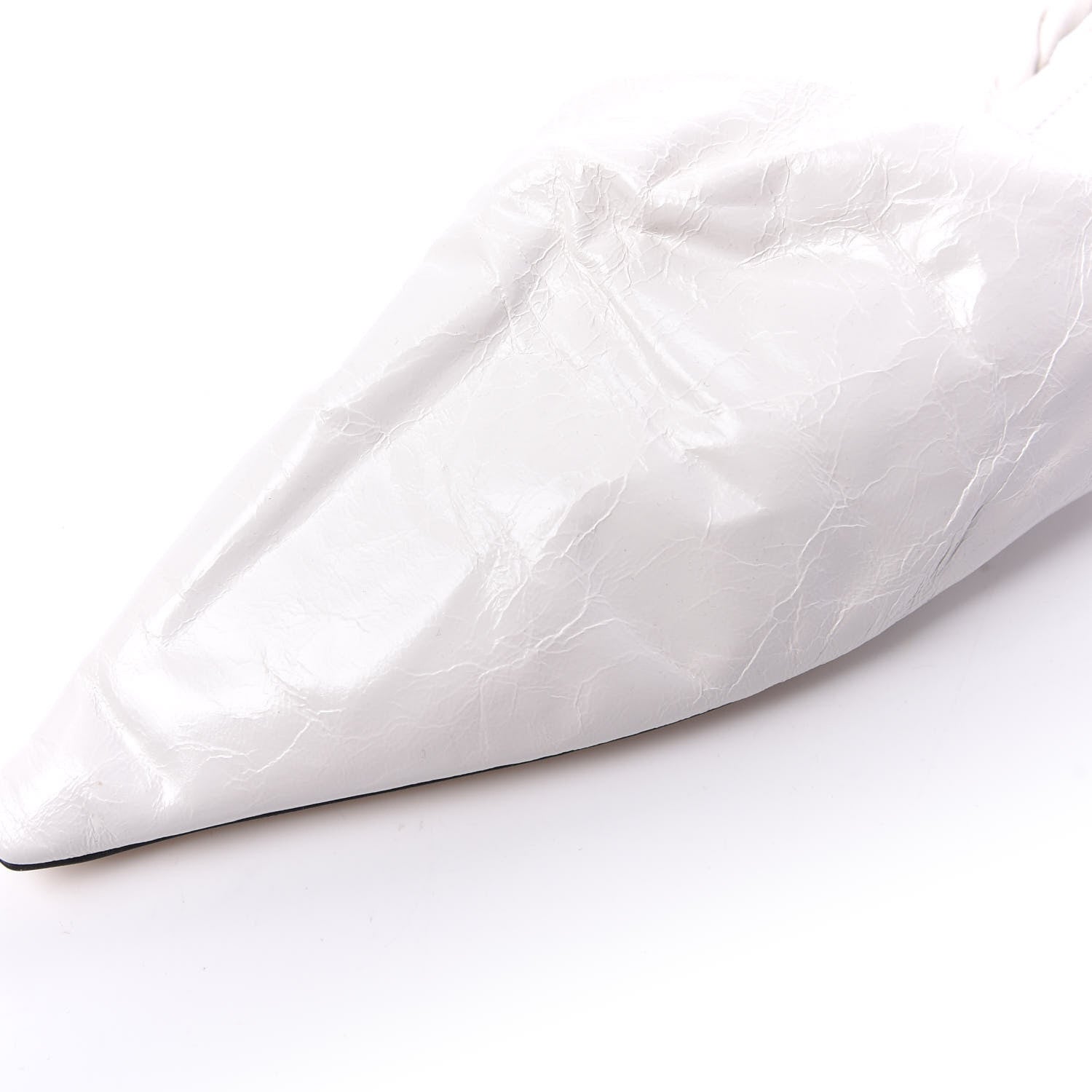 Bottega Veneta Nappa BV Point Ballet Flat 40 White 8 of 8