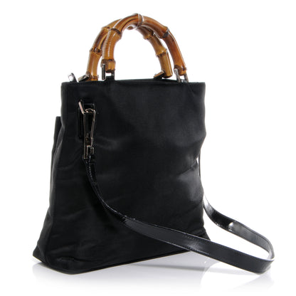 Gucci Nylon Bamboo Top Handle Tote Black 3 of 7