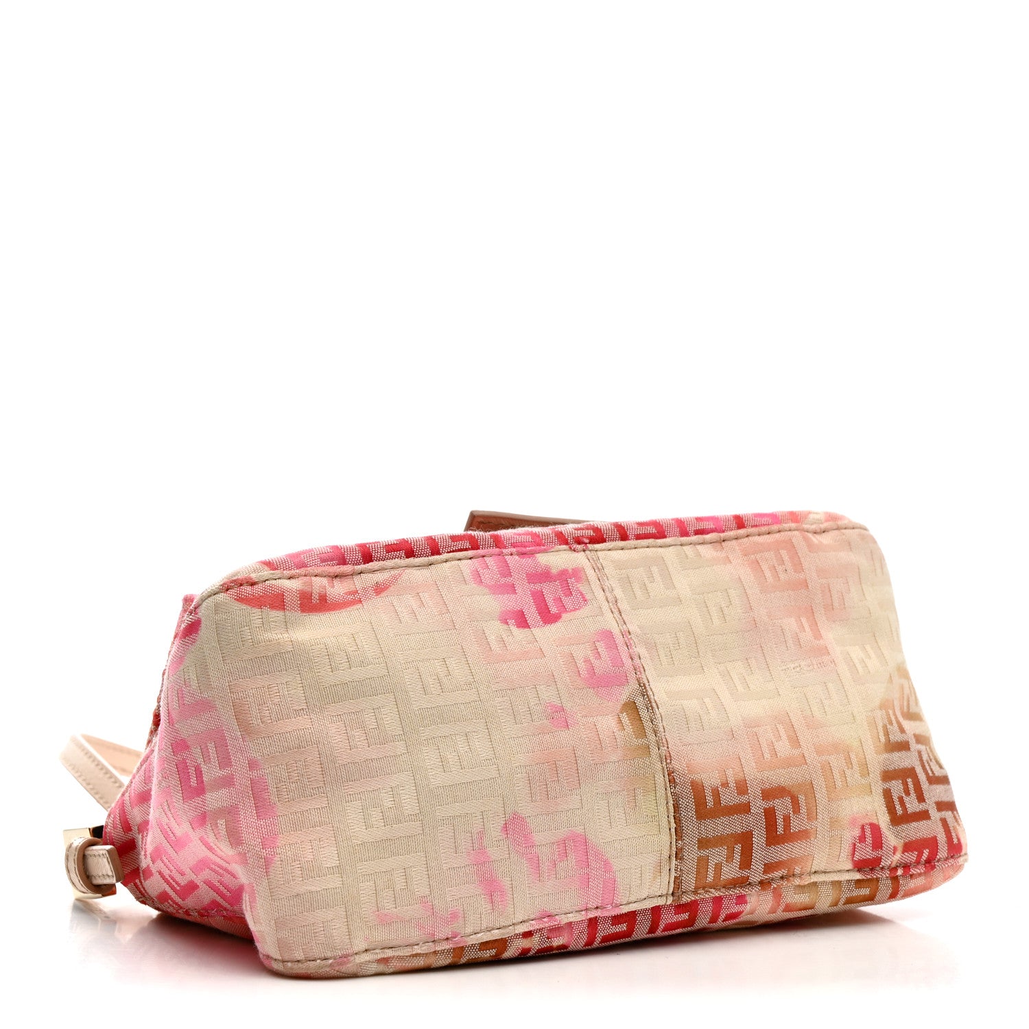 Fendi Zucchino Vitello Floral Mini Forever Mama Baguette Pink