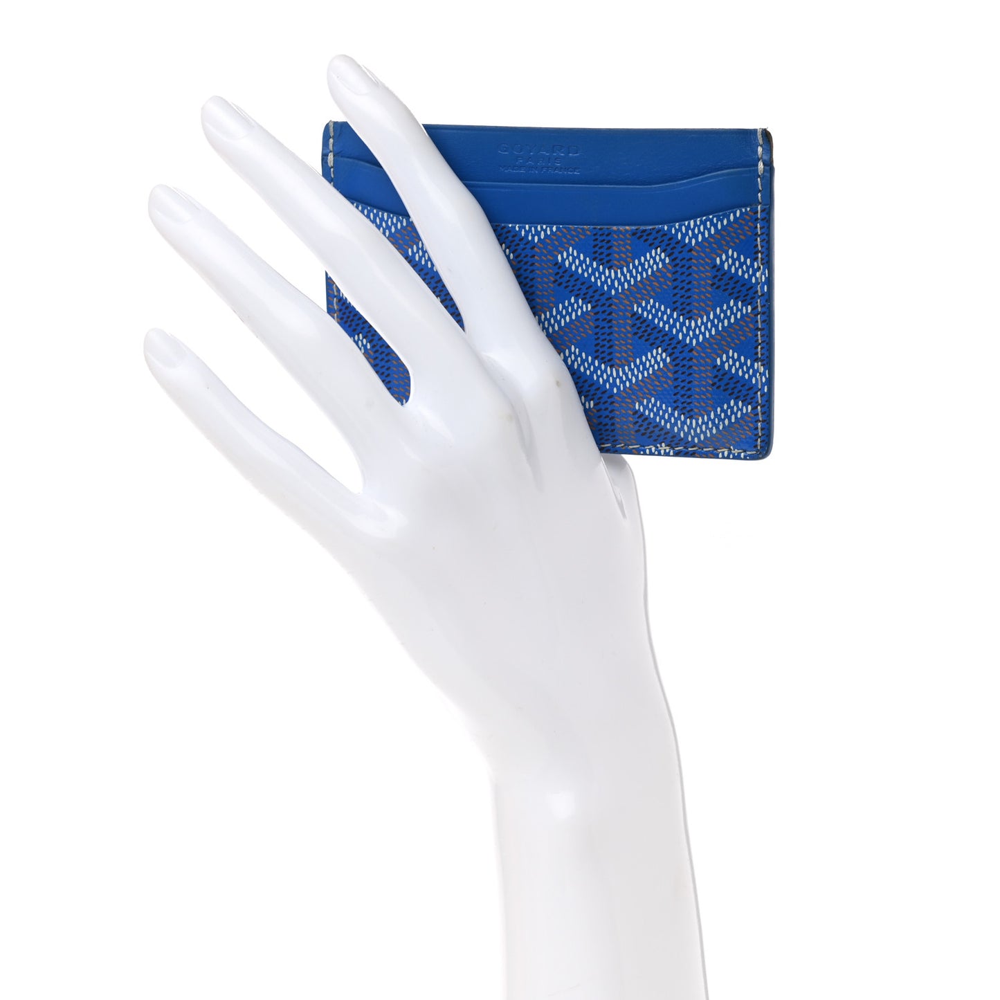 Goyardine Saint Sulpice Card Holder Sky Blue
