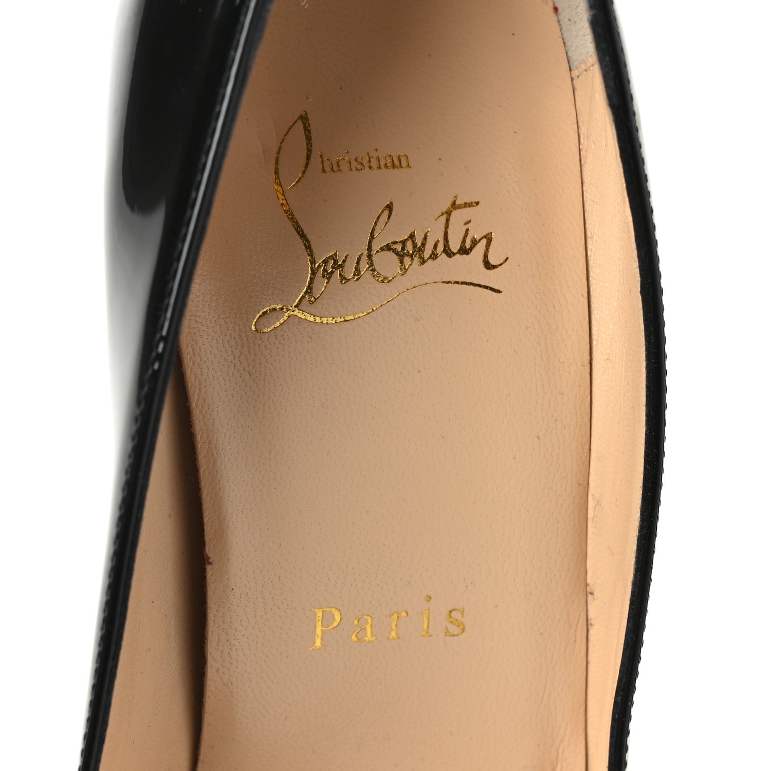 Christian Louboutin Patent Mater Claude 100 Pumps 38 Black 6 of 7