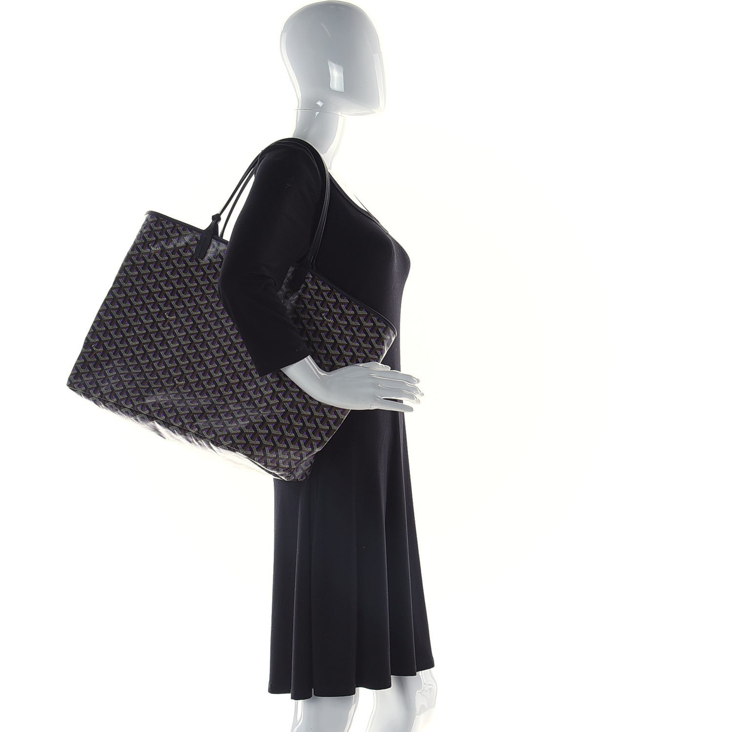 Goyardine Saint Louis Claire Voie GM Black Purple