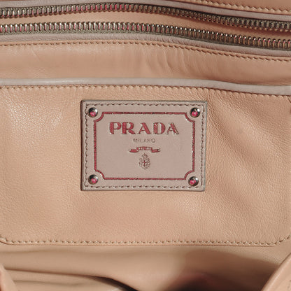 Prada Lambskin Boston Large Tote Stone 6 of 8