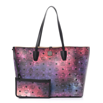 MCM Galaxy Visetos Medium Shopper Tote Multicolor 3 of 13