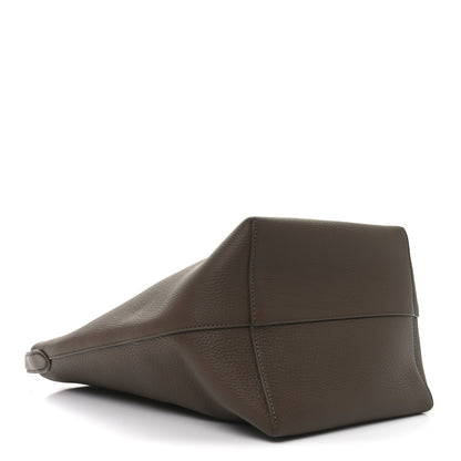 The Row Grained Calfskin Medium N/S Park Tote Dark Olive 4 of 10