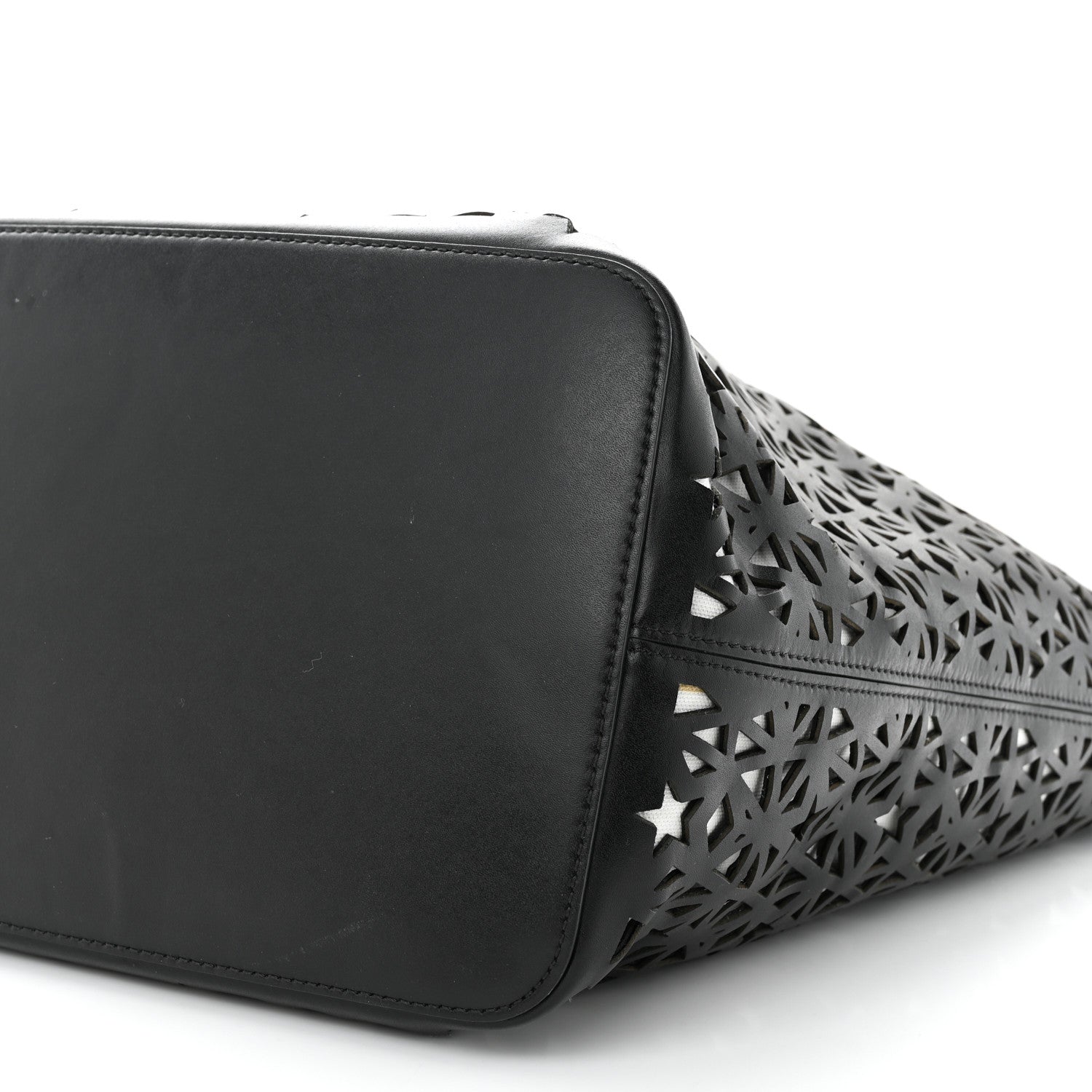 Givenchy Calfskin Lazer Cut Large Antigona Tote Black White 9 of 12