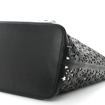 Givenchy Calfskin Lazer Cut Large Antigona Tote Black White 9 of 12