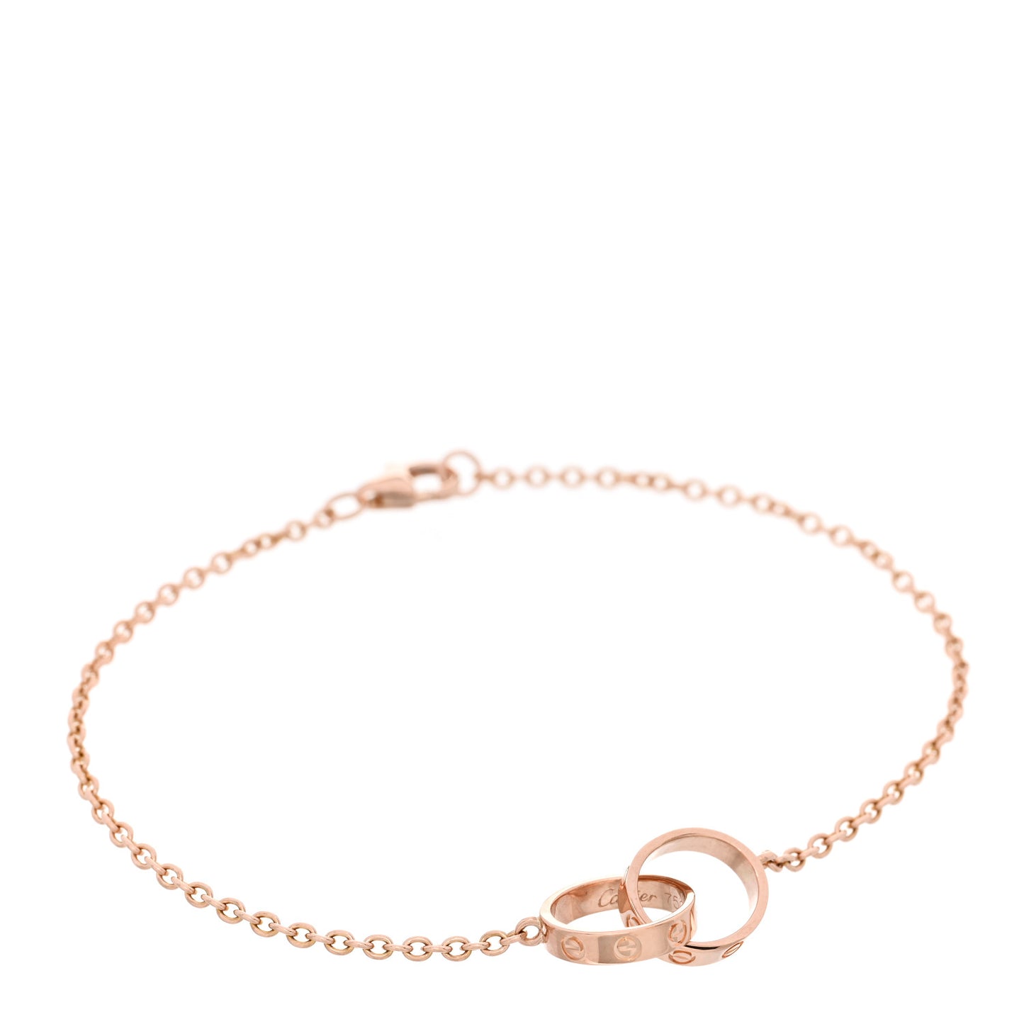 18K Pink Gold Interlocking LOVE Bracelet