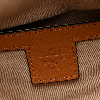 MCM Visetos Medium Fusten Belt Bag Cognac 6 of 9