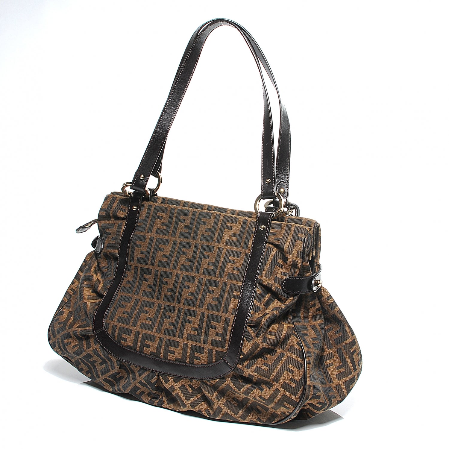 Fendi Zucca Large Chef Shopper Tote Tobacco 8 of 11