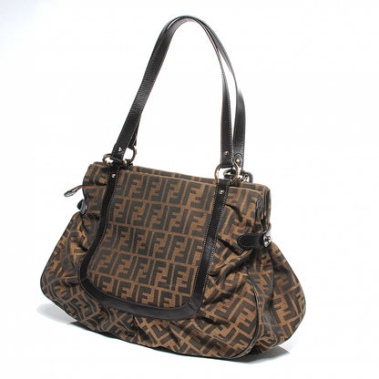 Fendi Zucca Large Chef Shopper Tote Tobacco 8 of 11