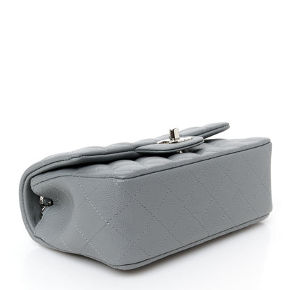 Chanel Caviar Quilted Mini Rectangular Flap Grey 4 of 11