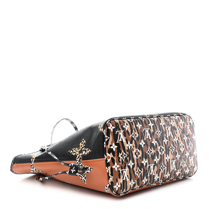 Louis Vuitton Monogram Giant Jungle Neverfull MM Black 3 of 5