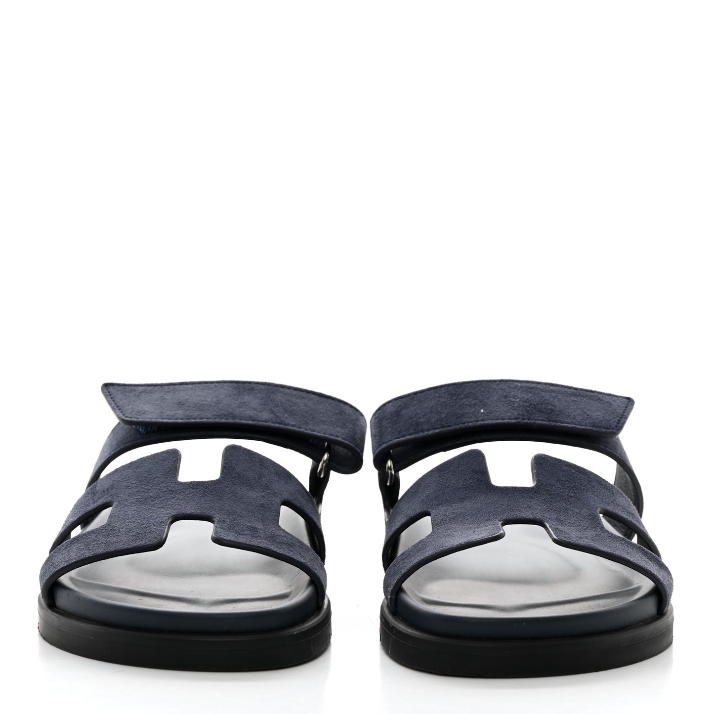 Suede Goatskin Womens Chypre Sandals 36.5 Bleu Celeste