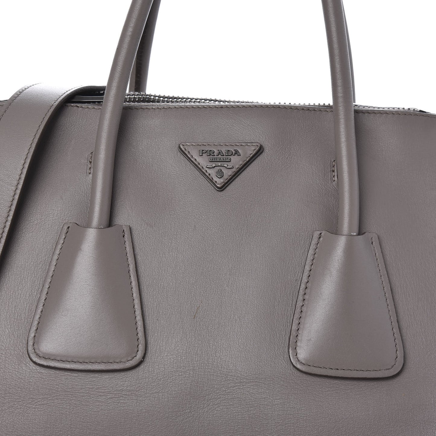 Calfskin Studded Shopping Tote Marmo