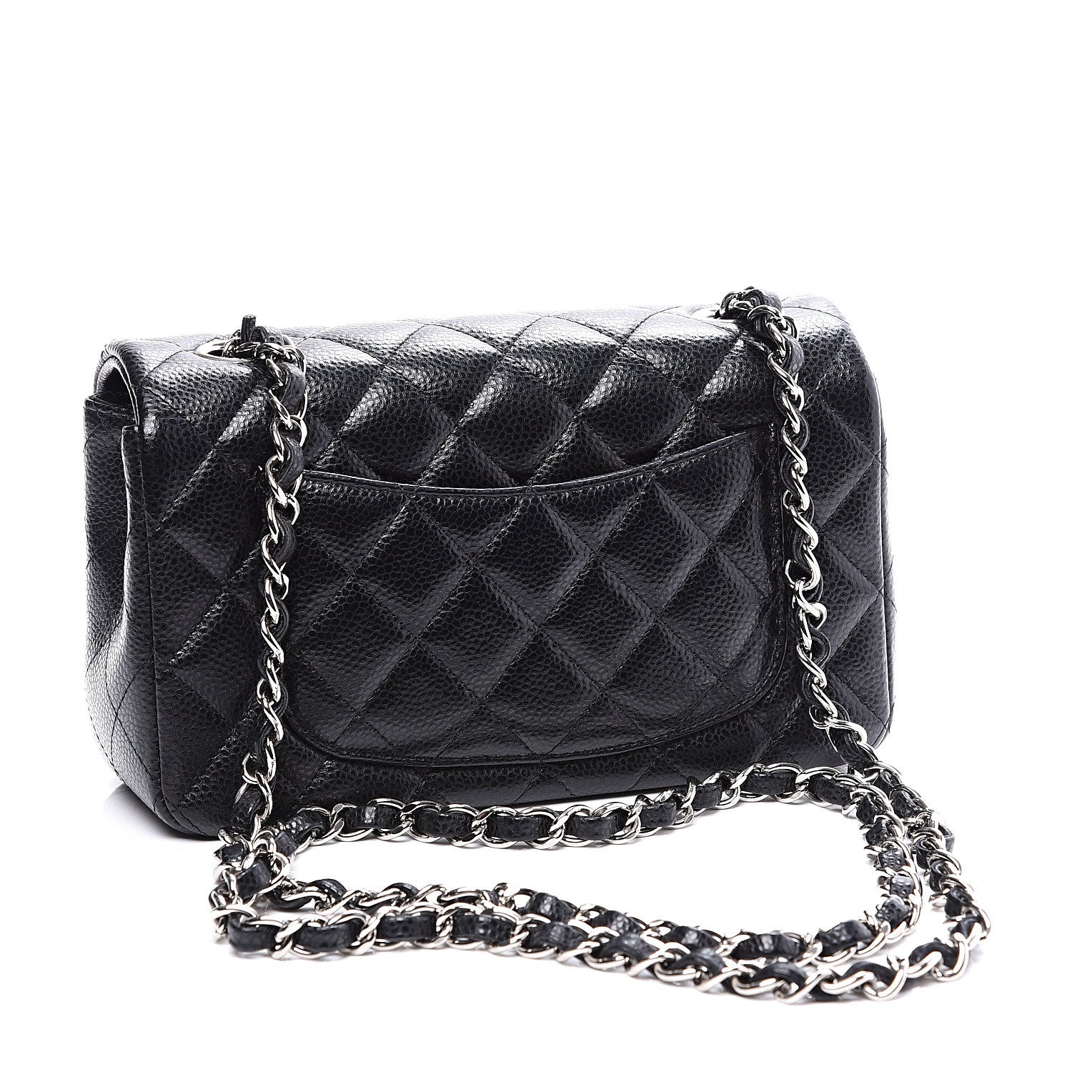 Chanel Caviar Quilted Mini Rectangular Flap Black 2 of 9