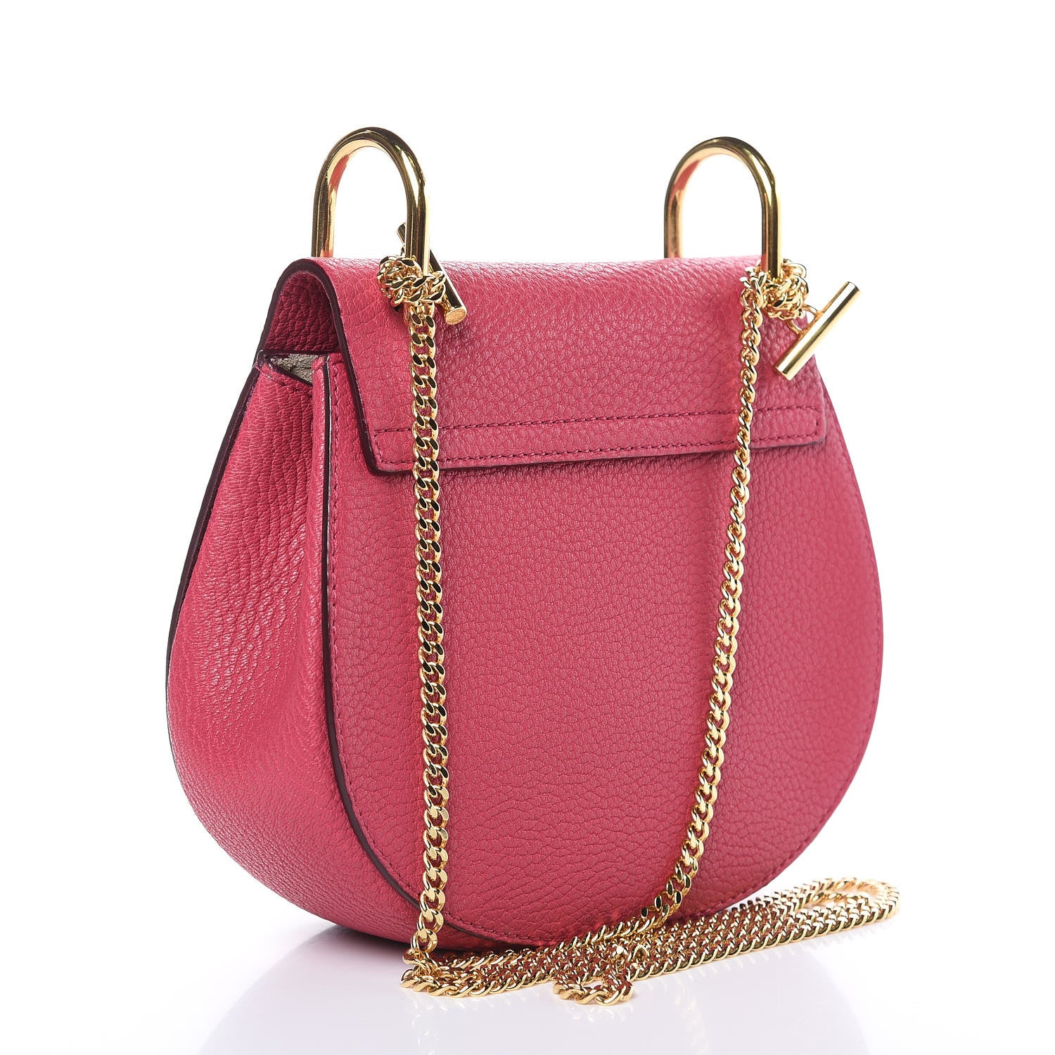 Chloe Grained Lambskin Mini Drew Shoulder Bag Dreamy Pink 3 of 10