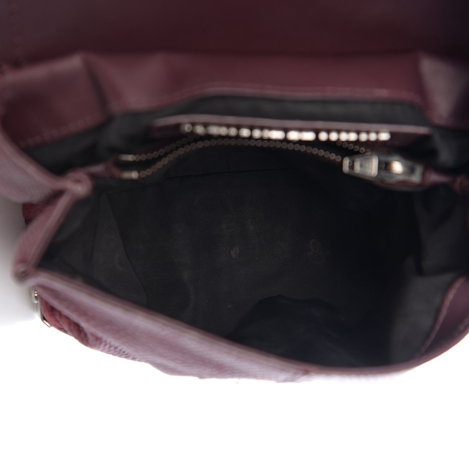Alexander Wang Lizard Calfskin Embossed Small Marion Tote Oxblood Silver Hardware 4 of 8
