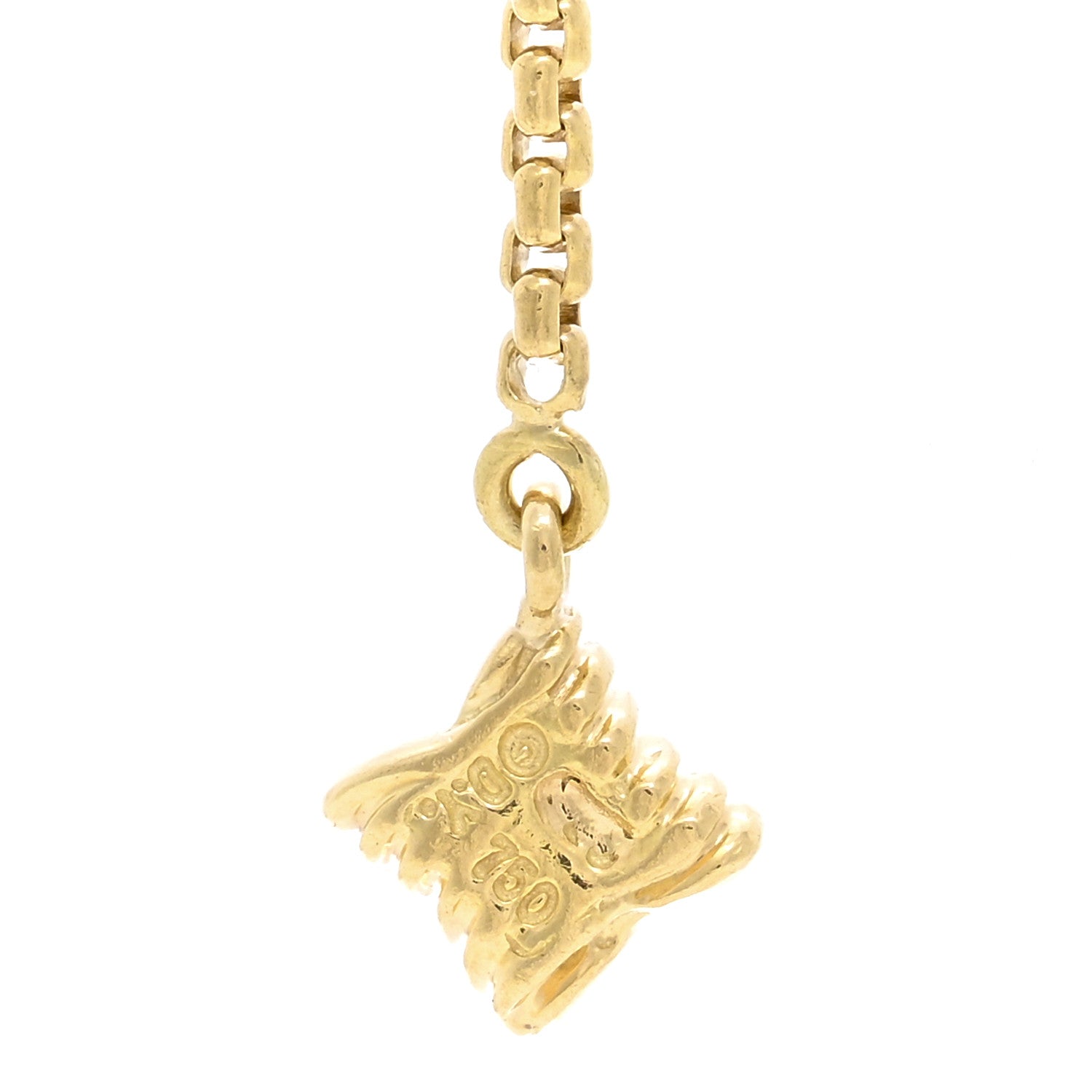 David Yurman 18K Yellow Gold Diamond Quatrefoil Lariat Necklace 4 of 4