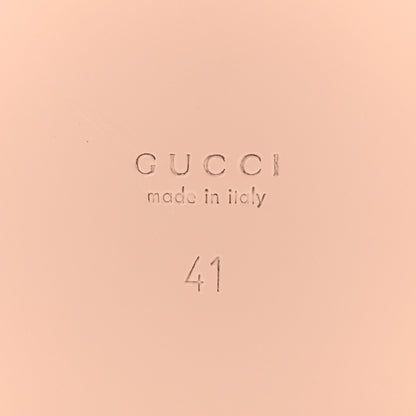 Gucci Cosmos Softy Calfskin Interlocking G Cut Out Slide Sandals 41 Cuir 7 of 9
