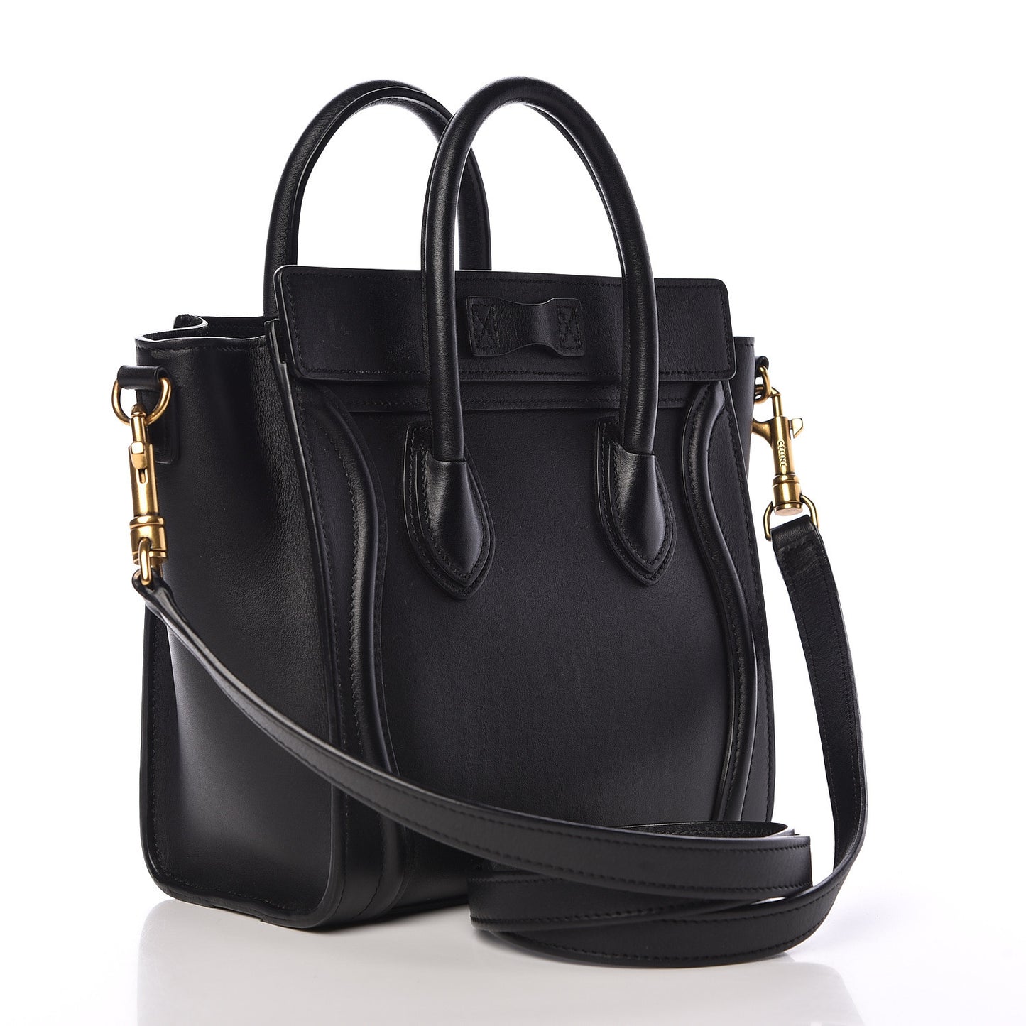 Smooth Calfskin Nano Luggage Black