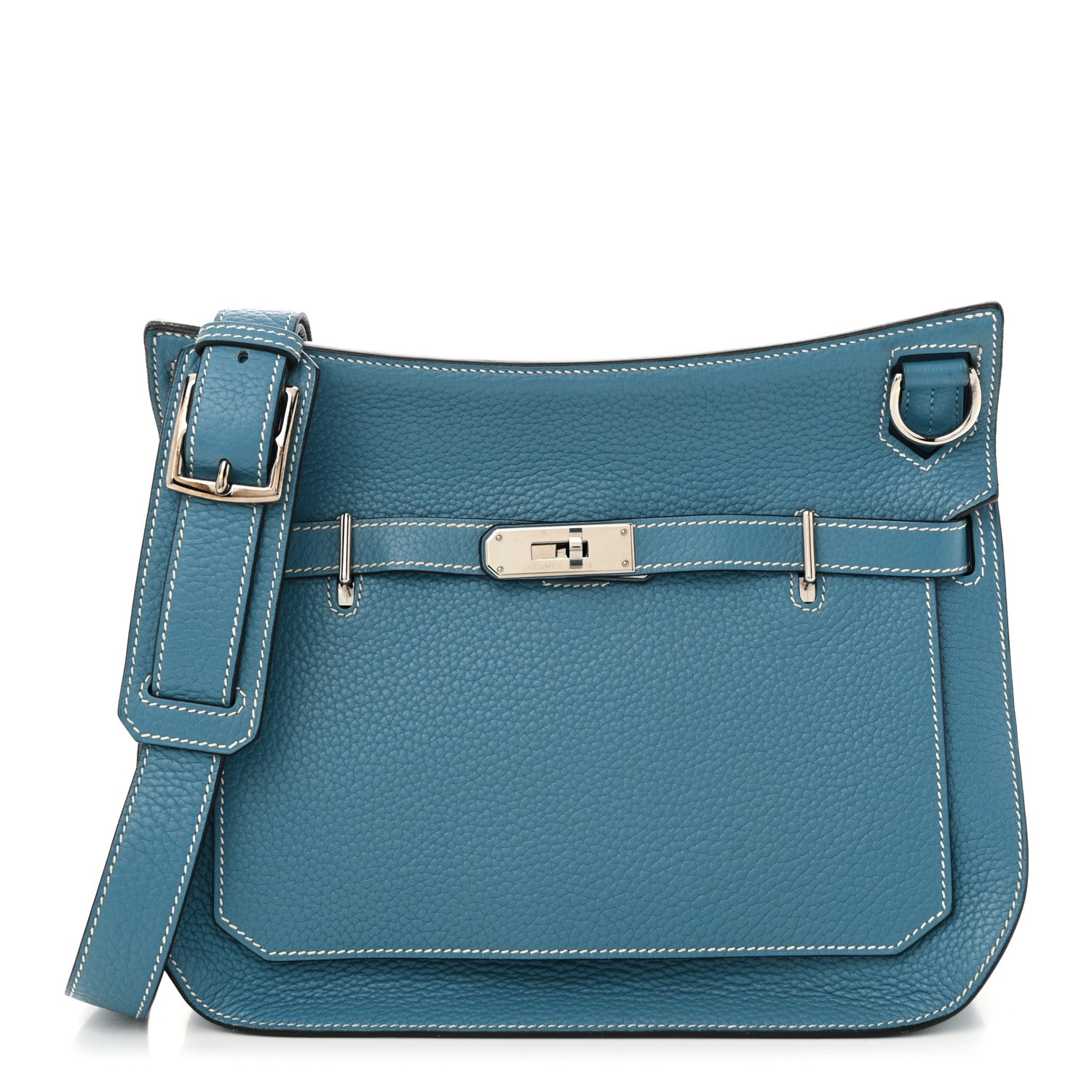 Hermes Taurillon Clemence Jypsiere 28 Blue Jean 1 of 10