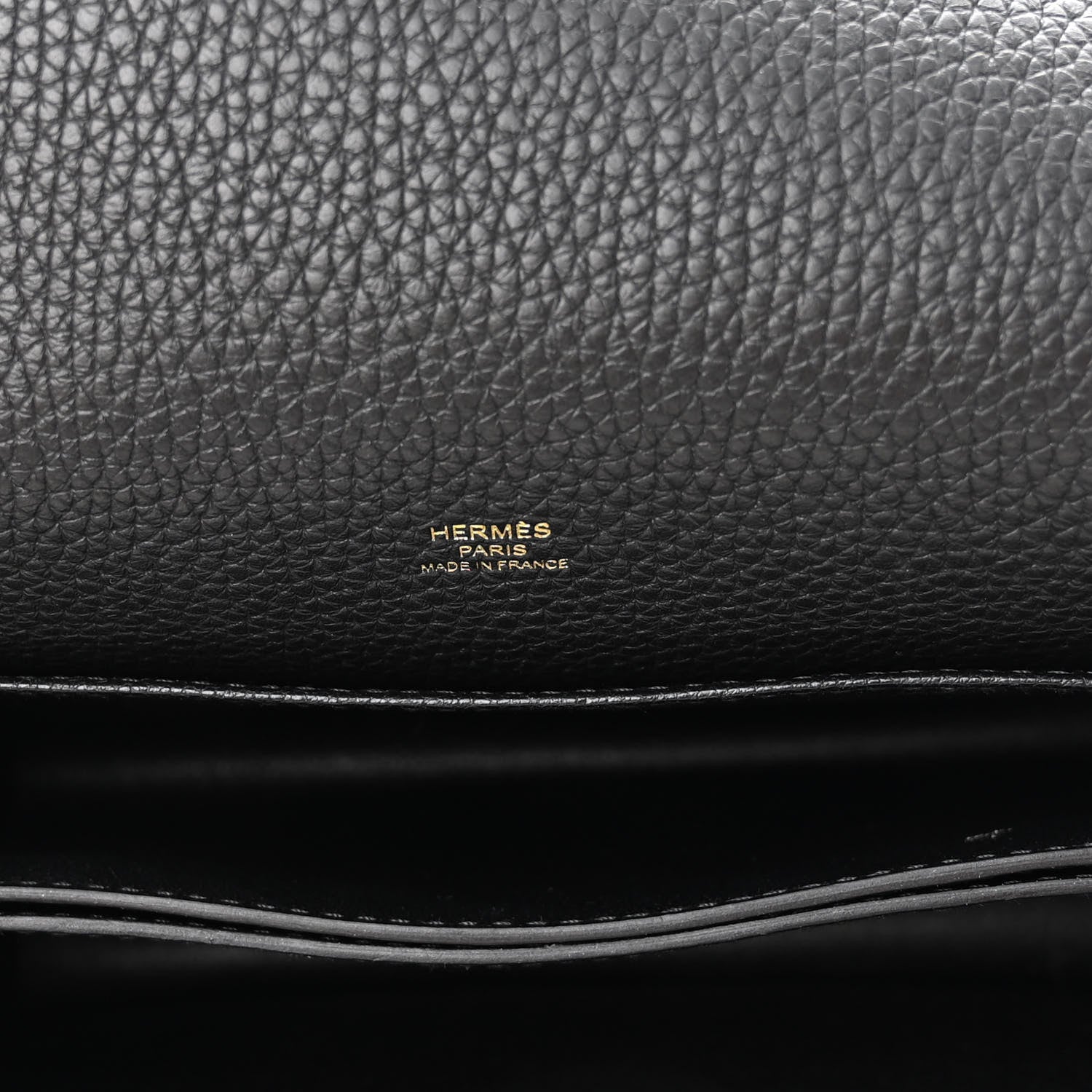 Hermes Taurillon Clemence Sac Roulis 23 Black 6 of 9