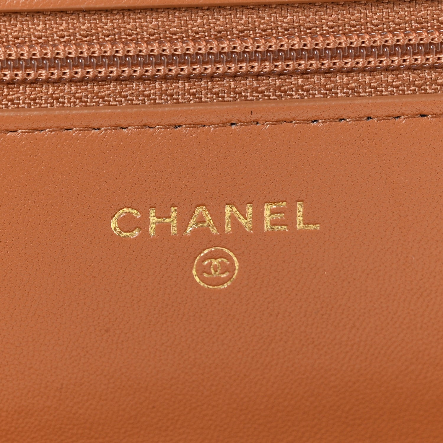 Chanel Lambskin Quilted Chanel 19 Wallet On Chain WOC Brown 6 of 12